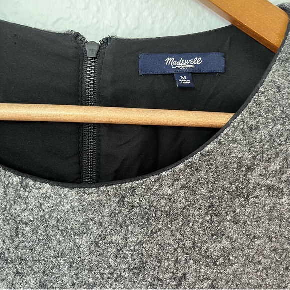 Madewell Wool Leather Pocket Installation Dress Size Medium - Picture 7 of 15